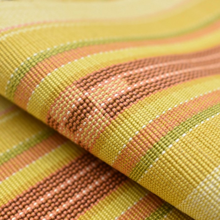 八重山ミンサー くちなし色 半幅帯 ｜みんさー工芸館 | hanaito